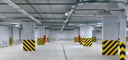 Подземный паркинг в жилом комплексе "Прокшино"